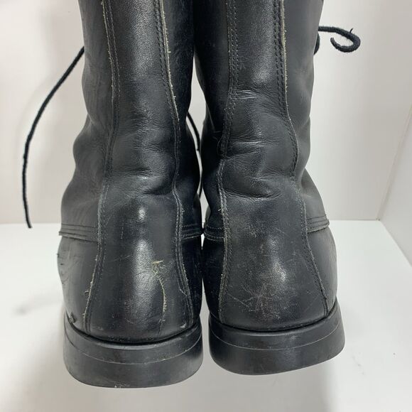 Vtg 1992 Wolverine World Wide Steel Toe Black Leather Combat Boots 11.5 Bilrite - Picture 13 of 16